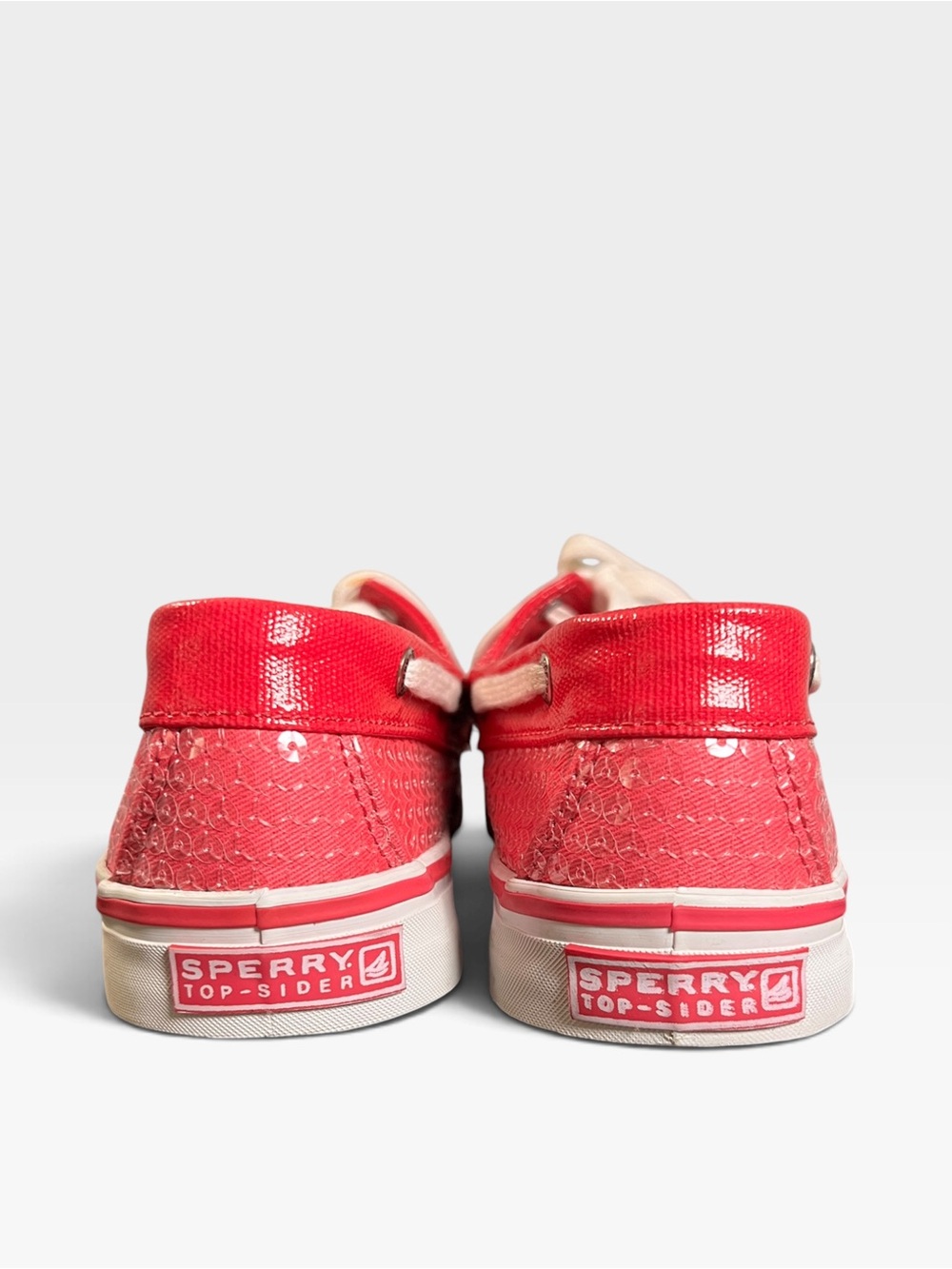 Sperry Top-Sider Boat Shoes Sneaker, Pink Sequin detail White contrast, 7 - Picture 7 of 11